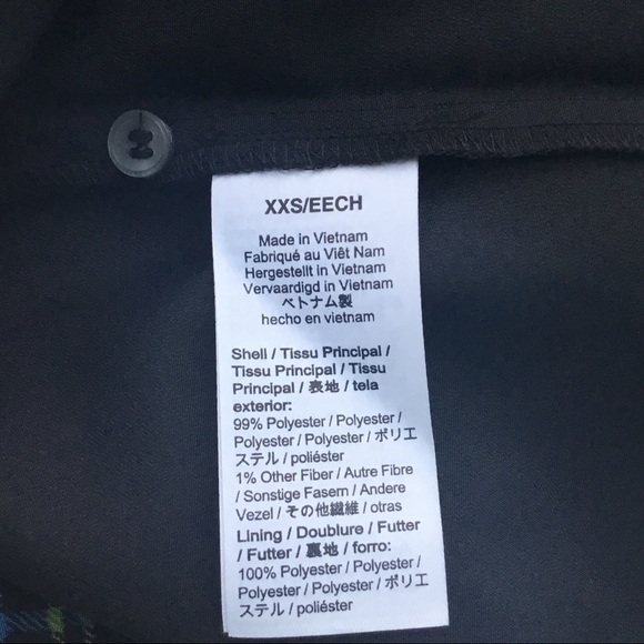 J.Crew Sleeveless Ruffle-Collar Tank & Button Up Black Red Green Tartan Camisole - Picture 10 of 13